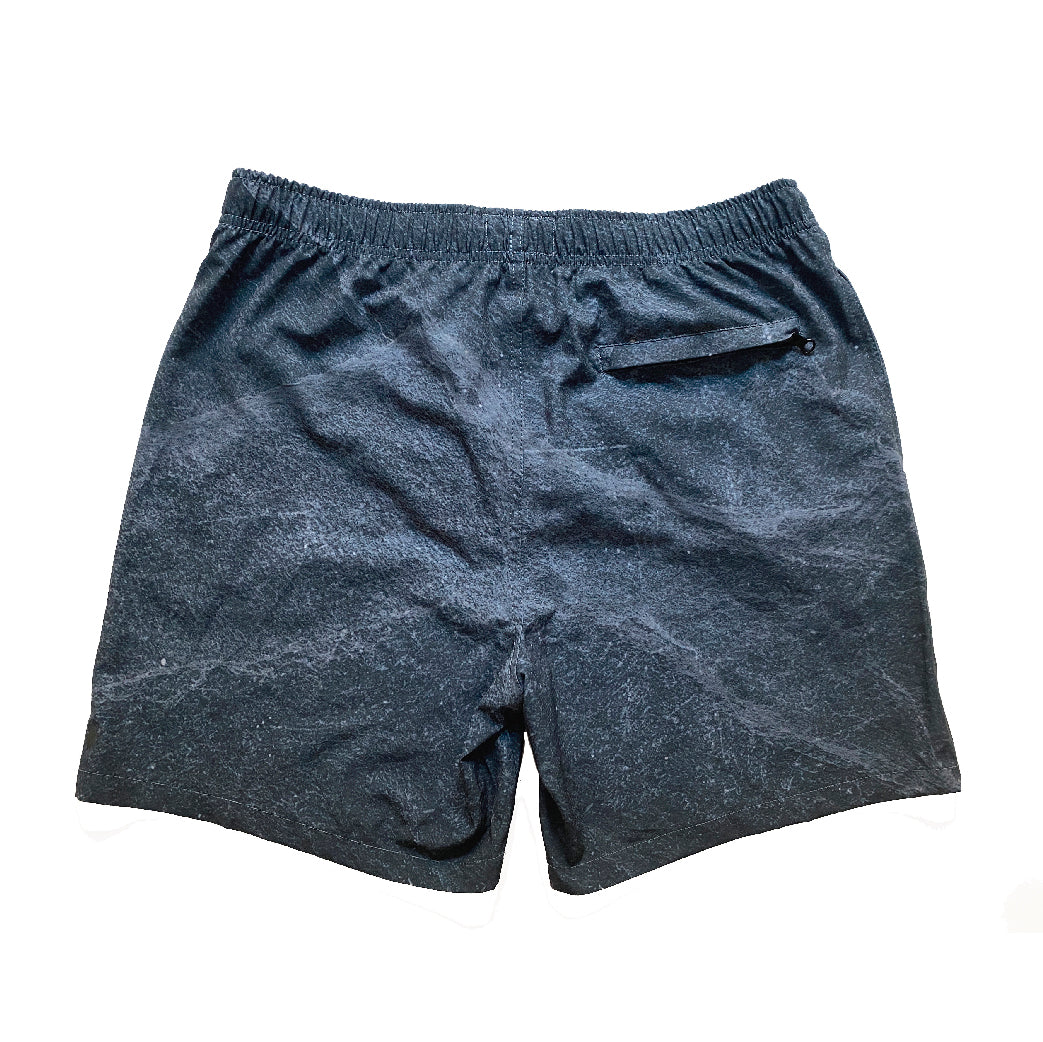 Crouch Recycled Regular Swim Trunk Mountain Texture Print